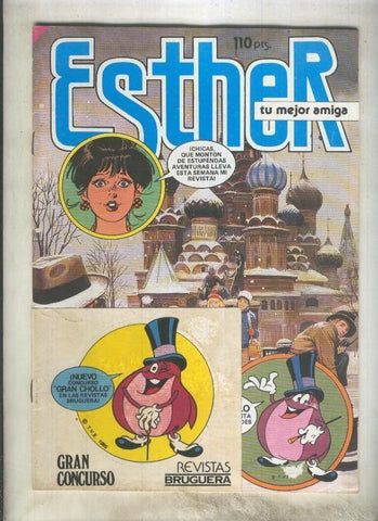 Esther numero 106 (poster central de Juan Pardo) con  pegatina de la Ruperta