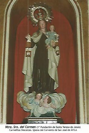 POSTAL 54115: Nuestra Señora del Carmen. Avila