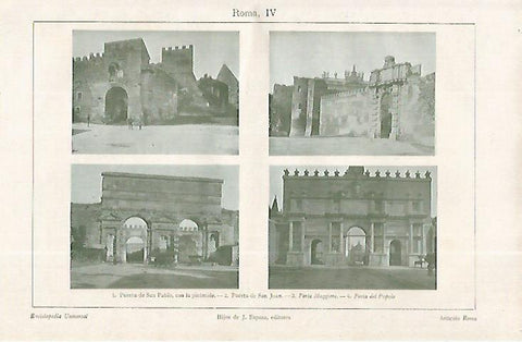 LAMINA ESPASA 19186: Puertas de Roma