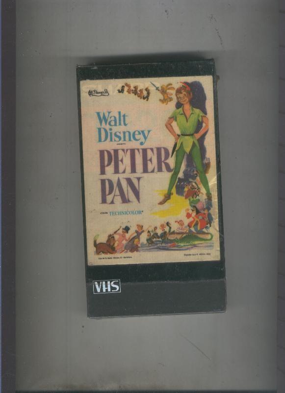 Video VHS. Peter Pan y La Cenicienta