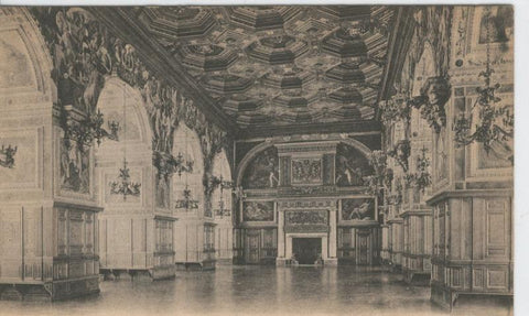 Postal B/N 0358 : Fontainebleau: La Galerie Henri II