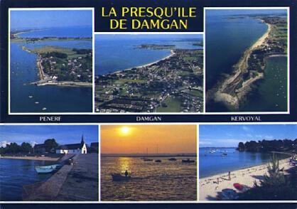 POSTAL 57664: La presqui ile de Damgan (Morbihan)