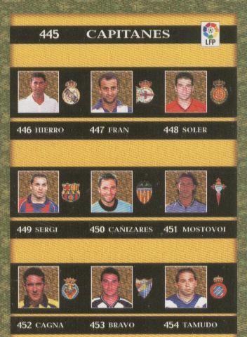 Cromos: Liga 2002: Capitanes