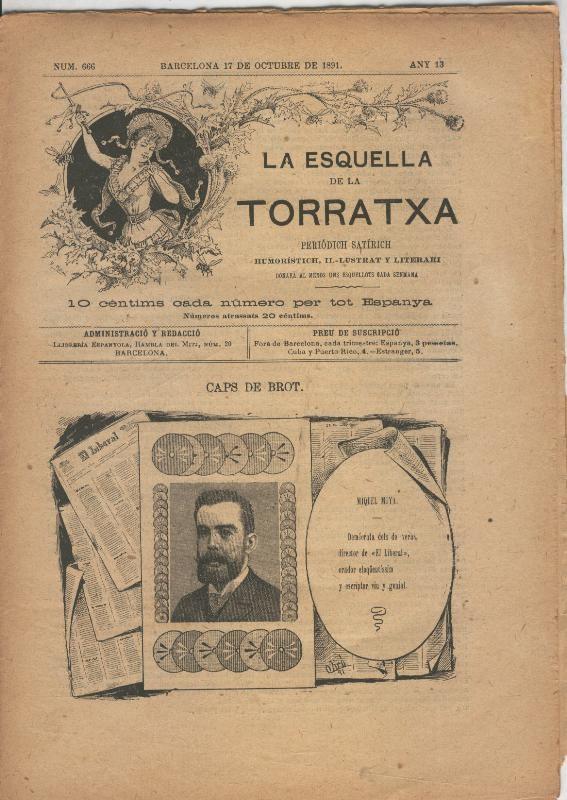 La esquella de la Torratxa numero 0666 del 17 octubre 1891
