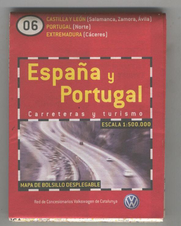 Mapa de bolsillo desplegable España y Portugal numero 06