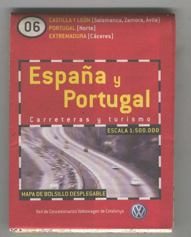 Mapa de bolsillo desplegable España y Portugal numero 06