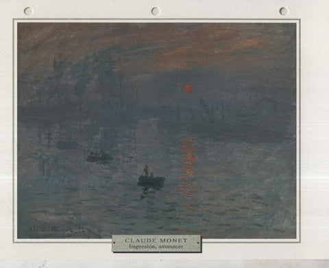 Lamina 04: Claude Monet: Impresion, amanecer