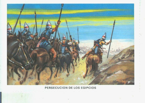 Postal 014522: La Biblia: Persecucion de los egipcios