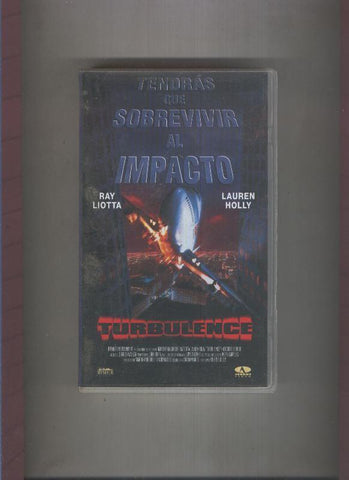 Video VHS: Turbulence con Ray Liotta y Lauren Holly