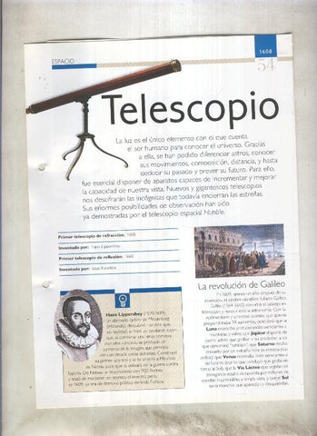 Telescopio:  son 4 paginas y 