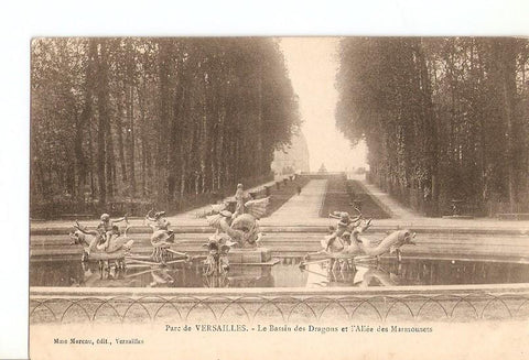 Postal 027133 : Parc de Versailles - Le Bassin des Dragons et lAllee des Marmousets, Mme Moreau, edit, Versailles