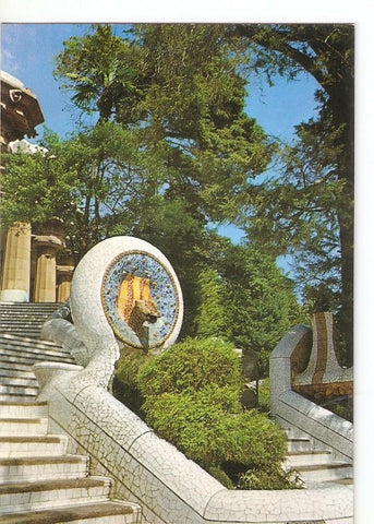 Postal 024478 : El Parque Guell. Arquitecto Gaudi. Barcelona