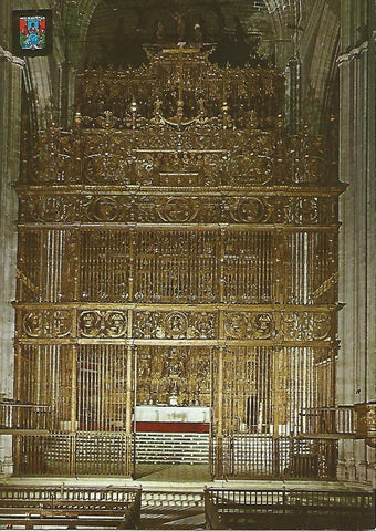 Postal 52360: CATEDRAL DE SEVILLA - Altar Mayor. Detalle cancelas