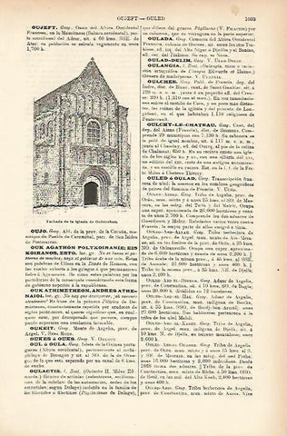 LAMINA ESPASA 7766: Iglesia de Ouistreham Francia