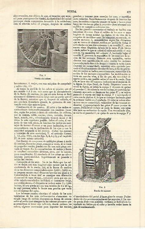 LAMINA ESPASA 17018: Rueda elevadora y de cajones