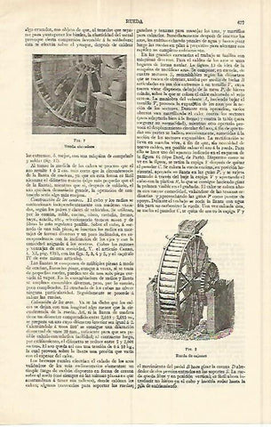 LAMINA ESPASA 17018: Rueda elevadora y de cajones