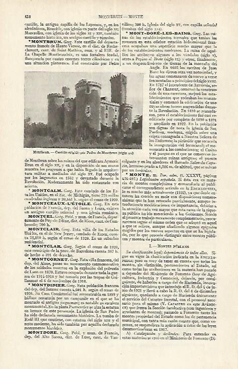 LAMINA ESPASA 17649: Castillo de Montbrun Francia