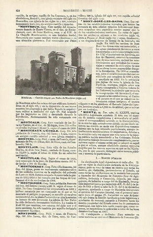 LAMINA ESPASA 17649: Castillo de Montbrun Francia