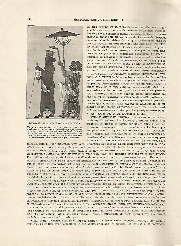 LAMINA 5026: Dario en una ceremonia de palacio