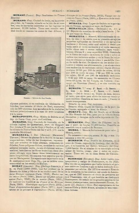 LAMINA ESPASA 11895: Iglesia de San Martin en Burano Italia