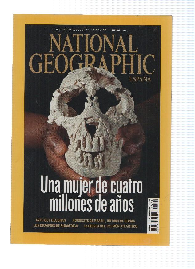 Revista: NATIONAL GEOGRAPHIC, Julio 2010: Una mujer de cuatro millones de años