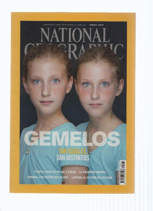 Revista: NATIONAL GEOGRAPHIC, Enero 2012: Gemelos, tan iguales, tan distintos