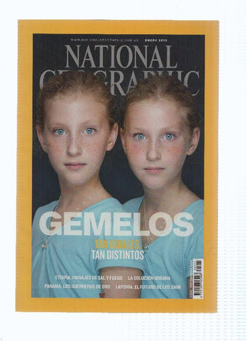 Revista: NATIONAL GEOGRAPHIC, Enero 2012: Gemelos, tan iguales, tan distintos
