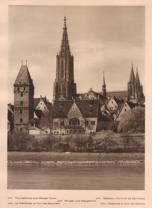 Lamina/Foto KURT HIELSCHE Deuschtland No. 021: ULM. THE CATHEDRAL AND METZGER TOWER