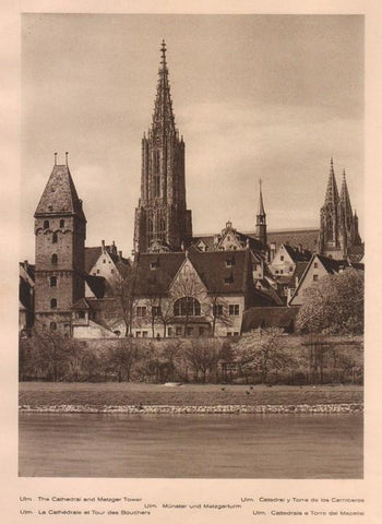 Lamina/Foto KURT HIELSCHE Deuschtland No. 021: ULM. THE CATHEDRAL AND METZGER TOWER