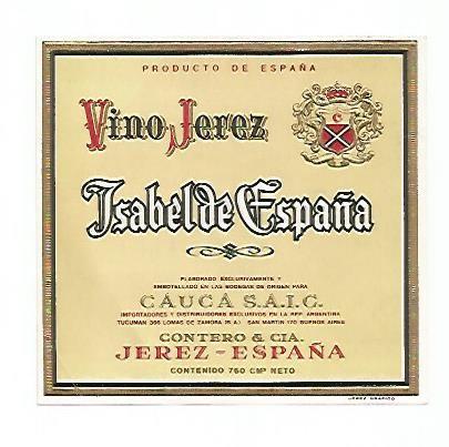 ETIQUETA 2342: Vino Jerez de España