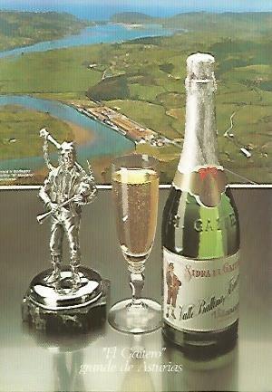 POSTAL PUBLICITARIA 55389: SIDRA EL GAITERO
