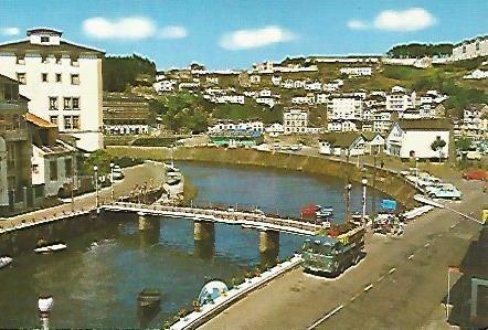 POSTAL 55682: LUARCA. Puente del Beso