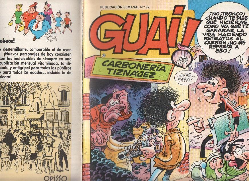 Guai publicacion semanal numero 092: Chicha, Tato y Clodoveo de Francisco Ibañez