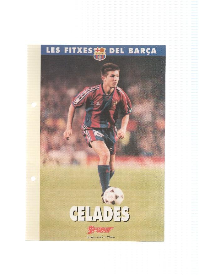 Les Fitxes del Barça: ALBERT CELADES (Ficha Archivador Diario SPORT) 