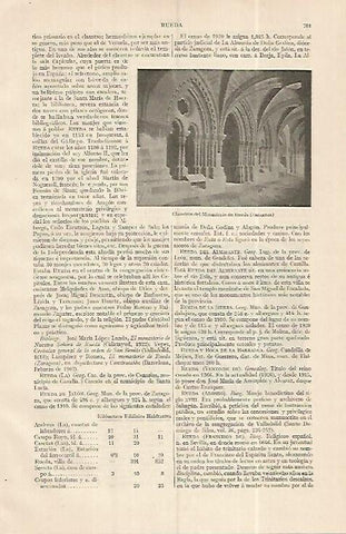 LAMINA ESPASA 19334: Monasterio de Rueda Zaragoza
