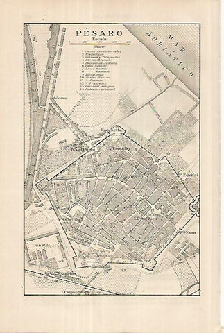 LAMINA ESPASA 18098: Plano de Pesaro