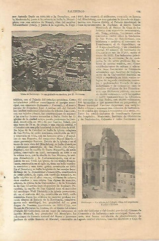 LAMINA ESPASA 18228: Vistas de Salzburgo Austria