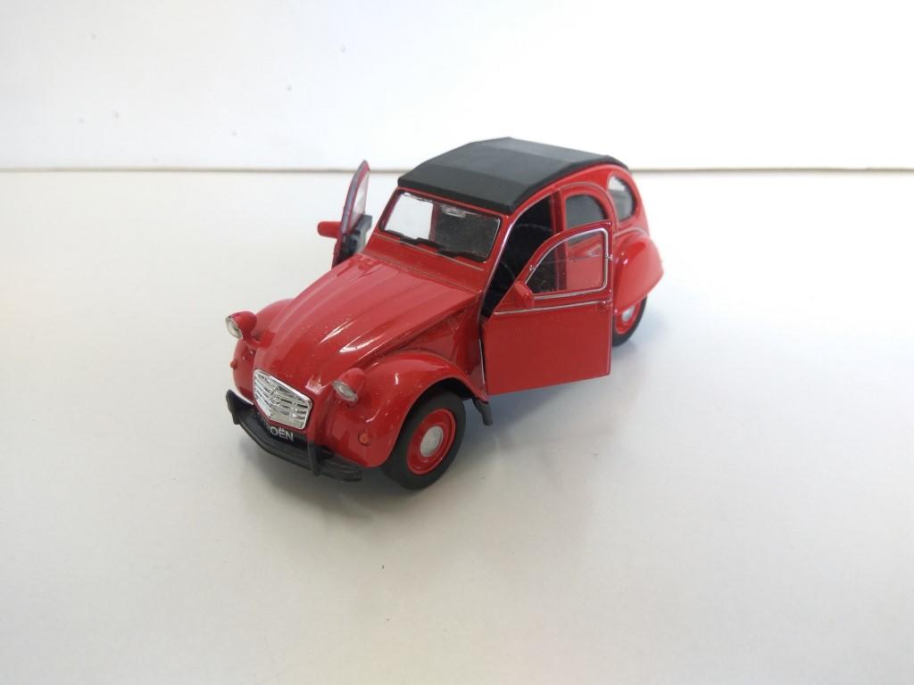 Coche Escala/Diecast: CITROËN 2CV, Rojo (WELLY)