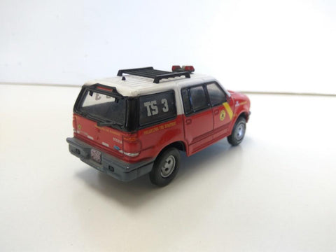 Coche Escala/Diecast: FORD EXPLORER XLT 1997 - Bomberos Philadelphia (Ediciones Del Prado)