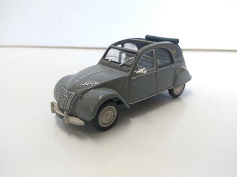 Coche Escala/Diecast: CITROËN 2CV Gris Descapotable - 1:43 (ALTAYA)