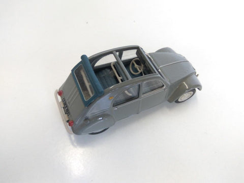 Coche Escala/Diecast: CITROËN 2CV Gris Descapotable - 1:43 (ALTAYA)