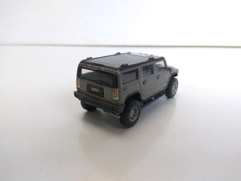 Coche Escala/Diecast: HAMMER H2, Gris - 7,5cm (WELLY)