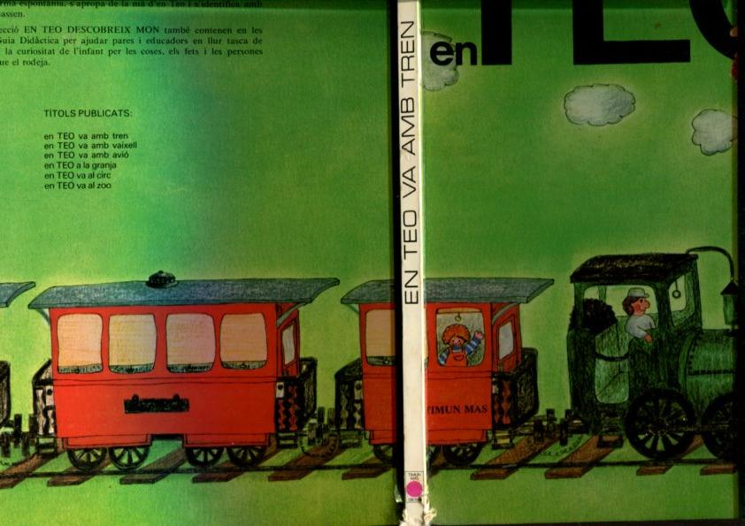 En Teo descobreix mon: va amb tren (cello lomo lado inferior)