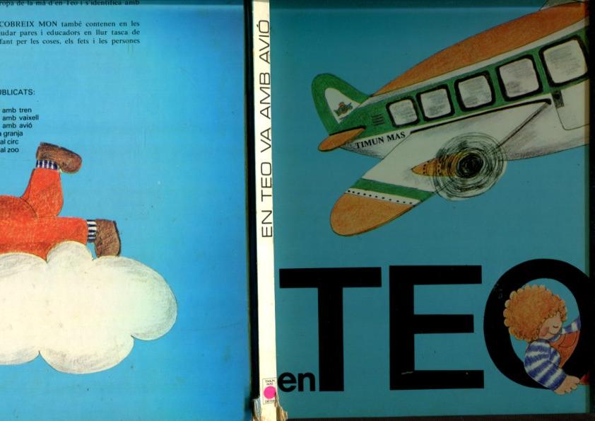 En Teo descobreix mon: va amb avio (cello lomo lado inferior y superior)