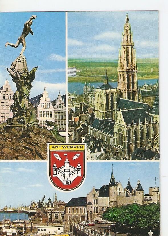 Postal 033624 : Antwerpen - Steen. Ameberes Belgica