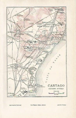 LAMINA ESPASA 4395: Mapa de Cartago