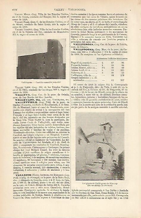 LAMINA ESPASA 4820: Castillo de Vallfogona Girona