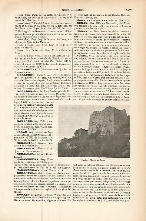 LAMINA ESPASA 9538: Muralla de Norba Italia