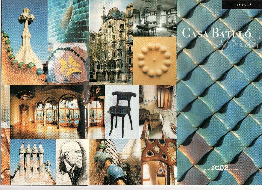 Triptico Museo: CASA BATLLO - Año Gaudi 2002 (Catalan)