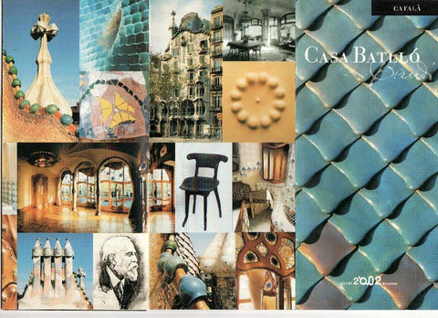 Triptico Museo: CASA BATLLO - Año Gaudi 2002 (Catalan)
